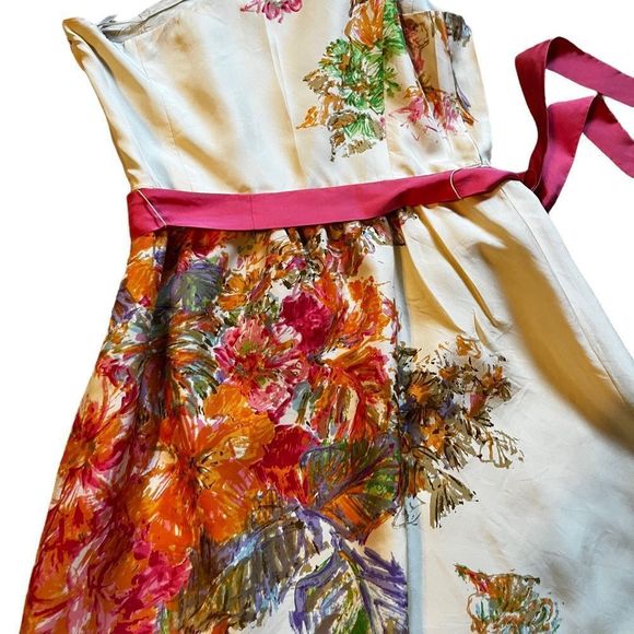 J.Crew Silk lovely Dress. Sz 2  Bubble Skirt - Picture 3 of 12